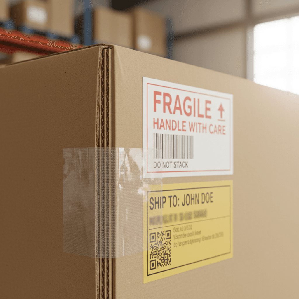 Flowers being packed into shipping box with care